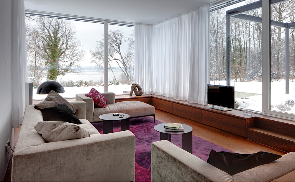 Innenperspektive Wohnbereich Villa in Feldafing