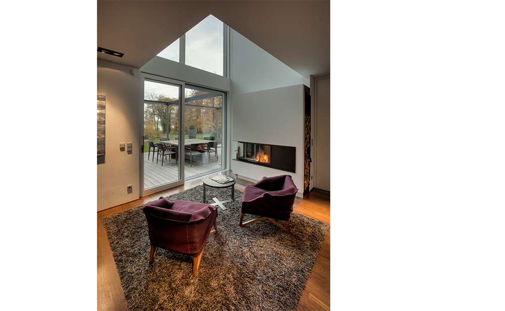 Innenperspektive Lounge Villa in Feldafing